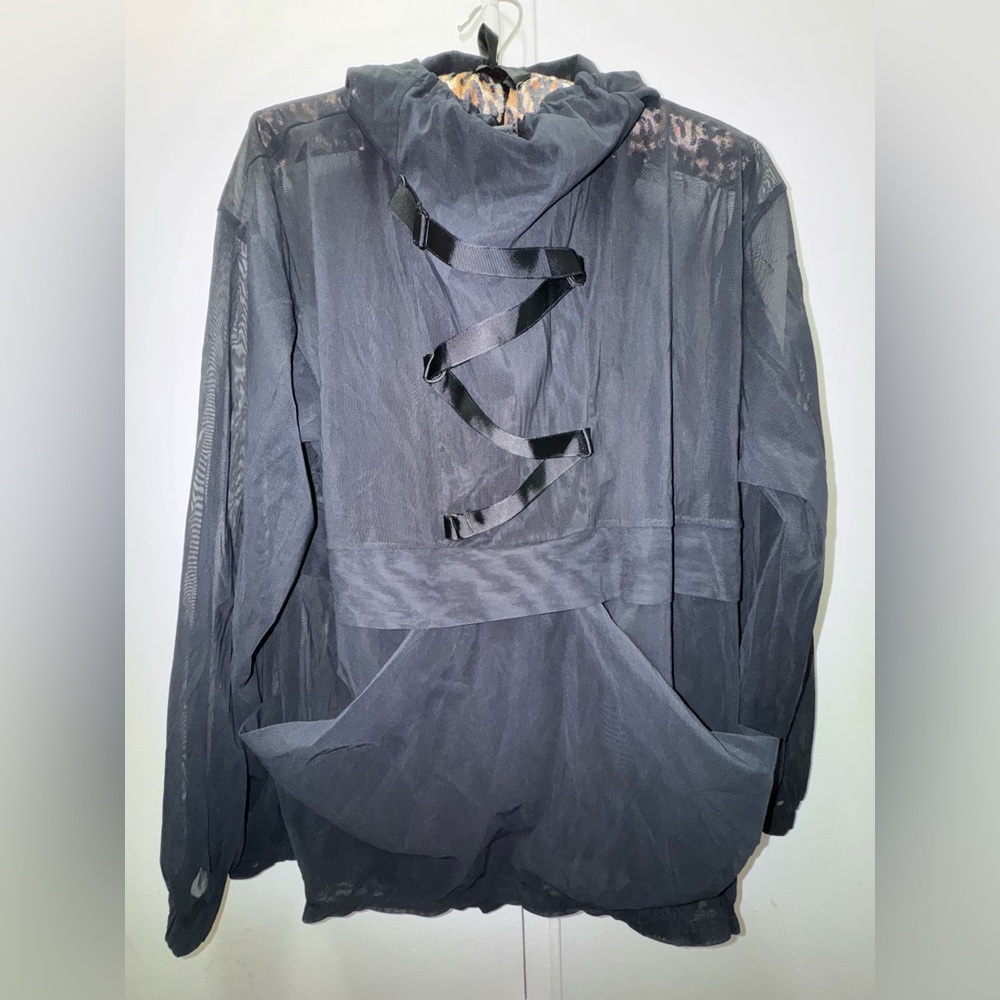 MICHI Equinox Sheer Hoodie Black Medium